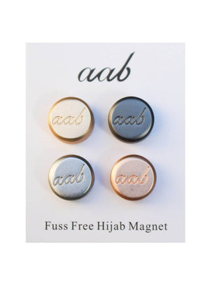 Matte Metallic Hijab Magnet - 4 Pack