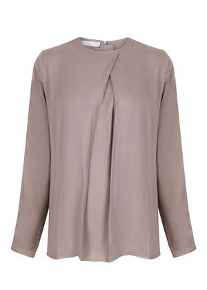 Pleat Top Taupe