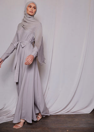 Belted Maxi Soft Grey