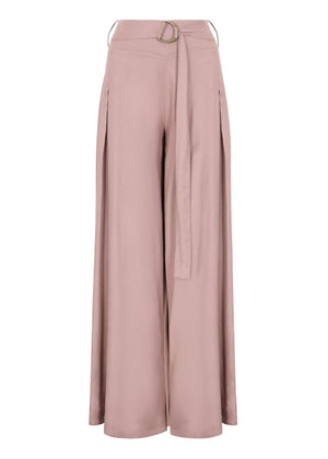 Full Flare Trousers Fawn