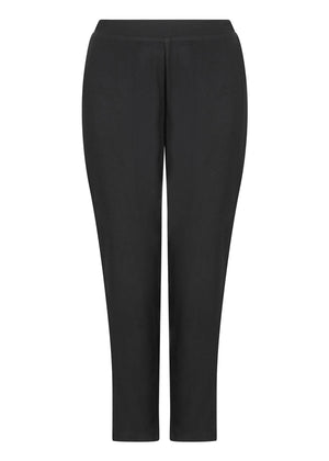 Satin Stripe Trousers in Black by Aab