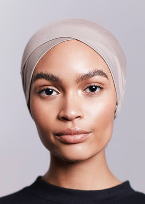 Side Cross Tube Hijab Cap